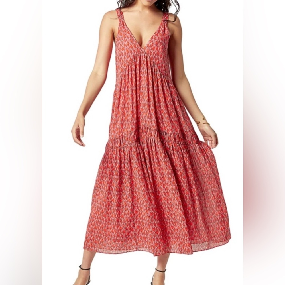 Joie Maxi Dress Flowy Floral Spring Summer Size Large